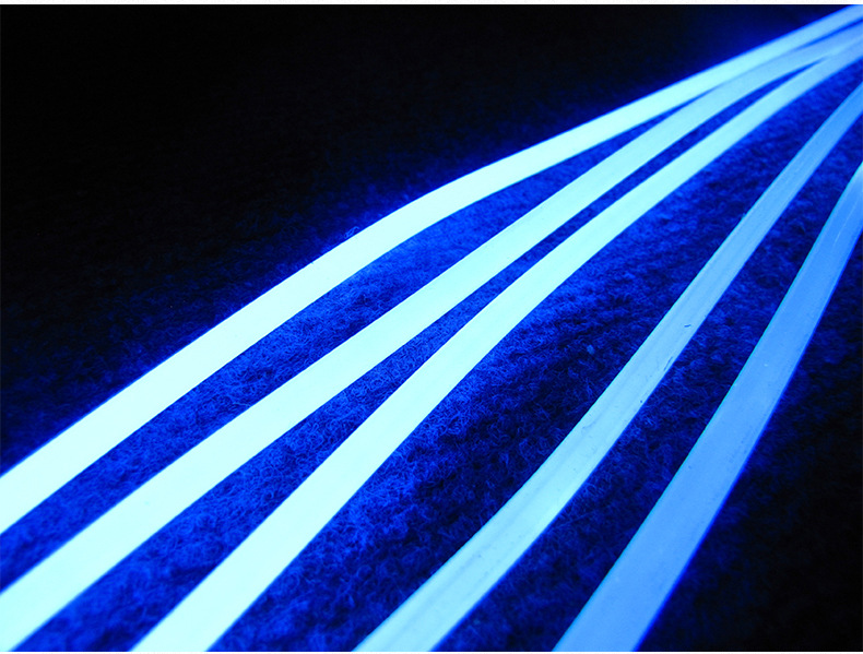 蓝色侧光光纤 一芯导光通体光纤 室内室外光纤照明厂家批发