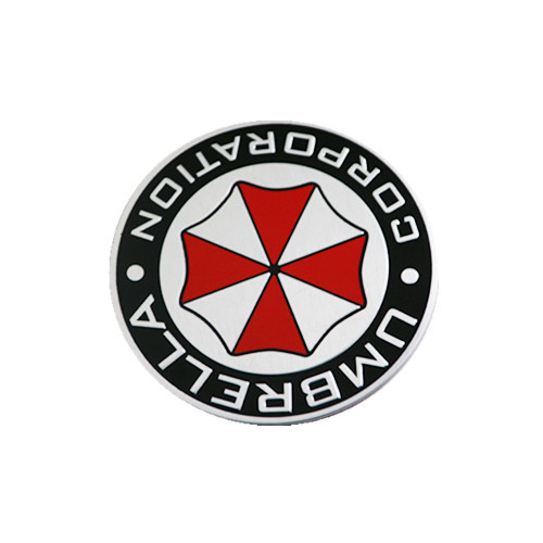 包邮 生化危机 安布雷拉 保护伞 个性立体铝合金拉丝金属改装车标