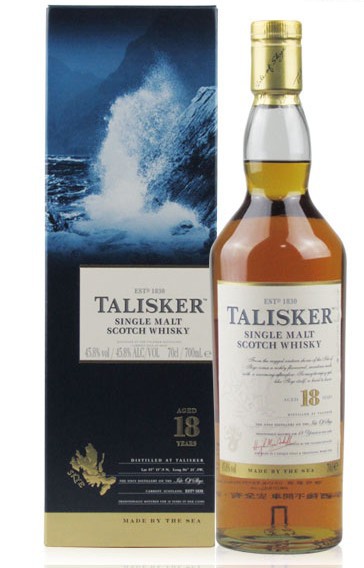 洋酒talisker aged 18泰斯卡18年英国苏格兰单麦威士忌700m46%vol