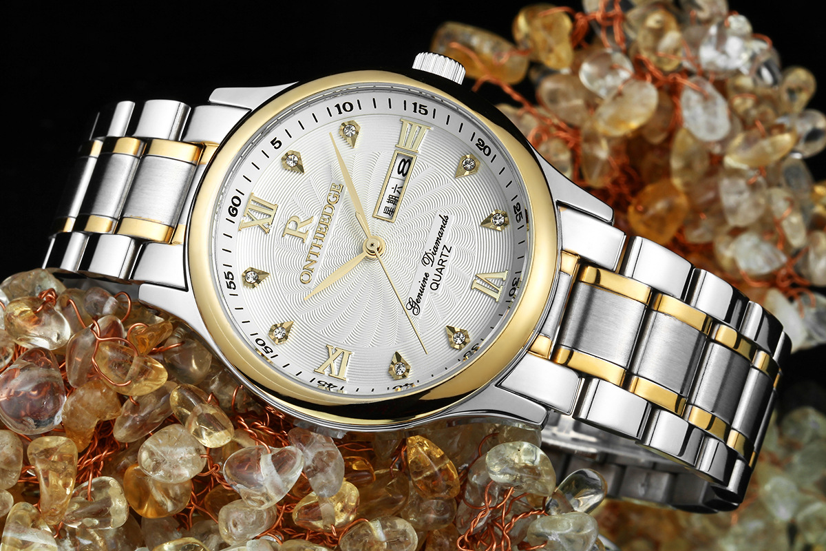 ontheedge瑞之缘rzy003男士腕表超薄防水时尚钢带石英男手表