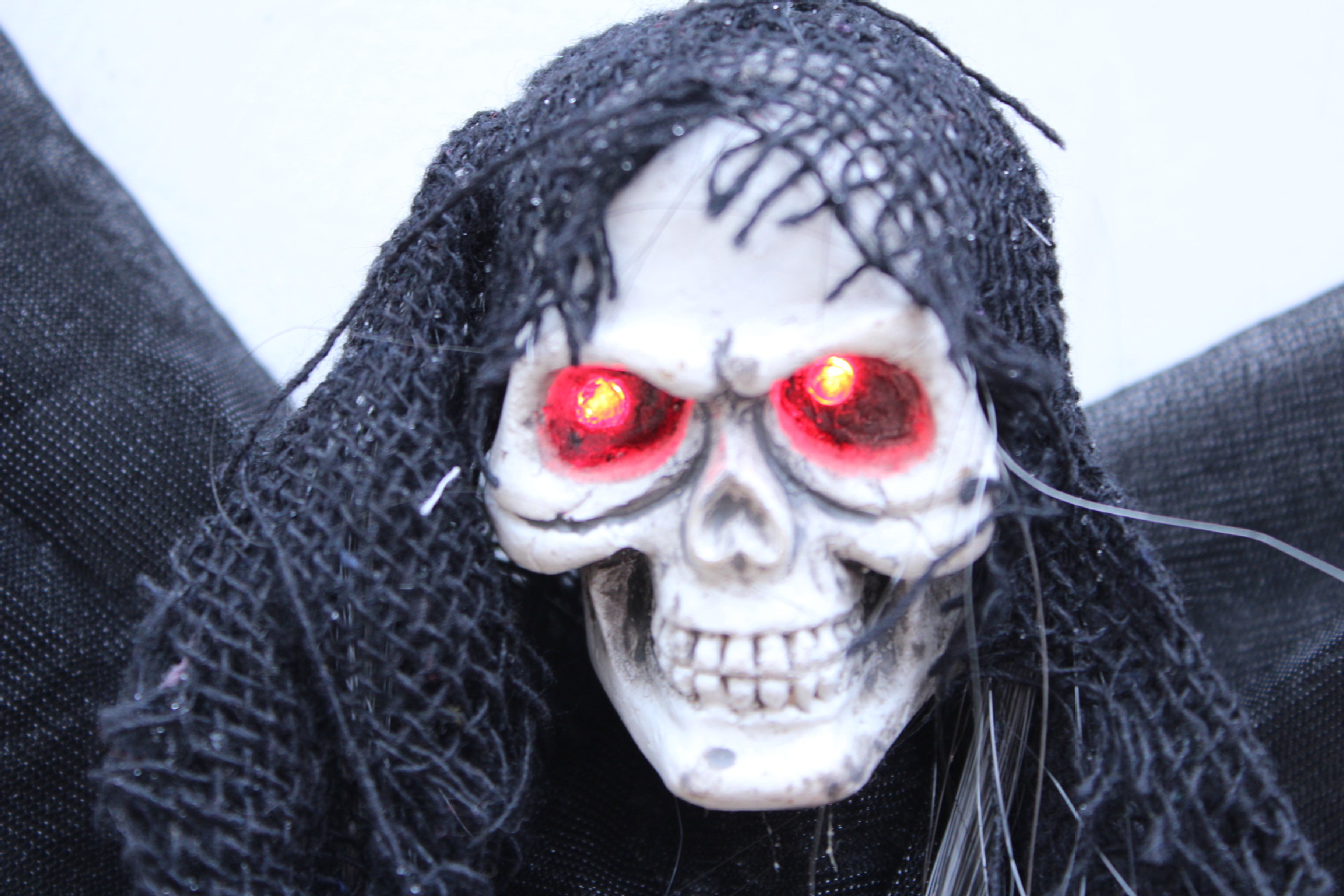 万圣节装饰吊鬼 小蝙蝠鬼 发光发声 感应声控骷髅头小吊鬼