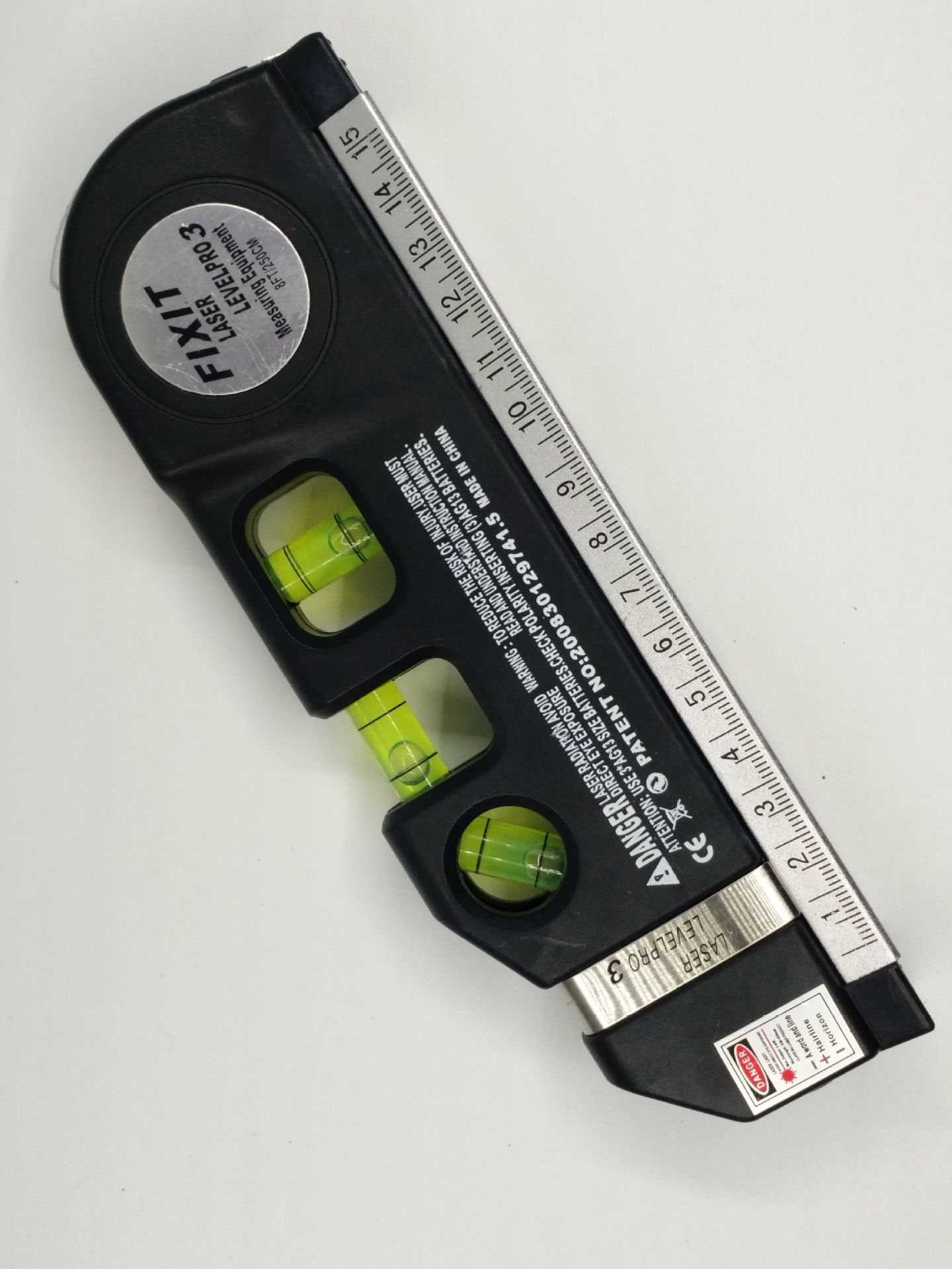 多功能激光水平尺水平仪 高精度测量红外线标线尺打线器 带拉尺