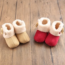 babyshoes 学步鞋0-1岁男女宝宝鞋软底冬季雪地靴婴儿棉鞋