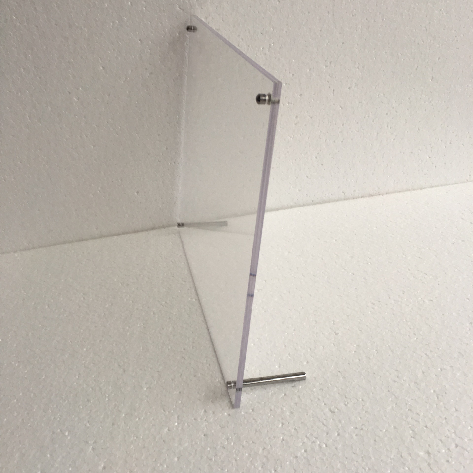 定制 亚克力强磁 a4 螺丝展架 有机玻璃广告钉相框摆台 台卡