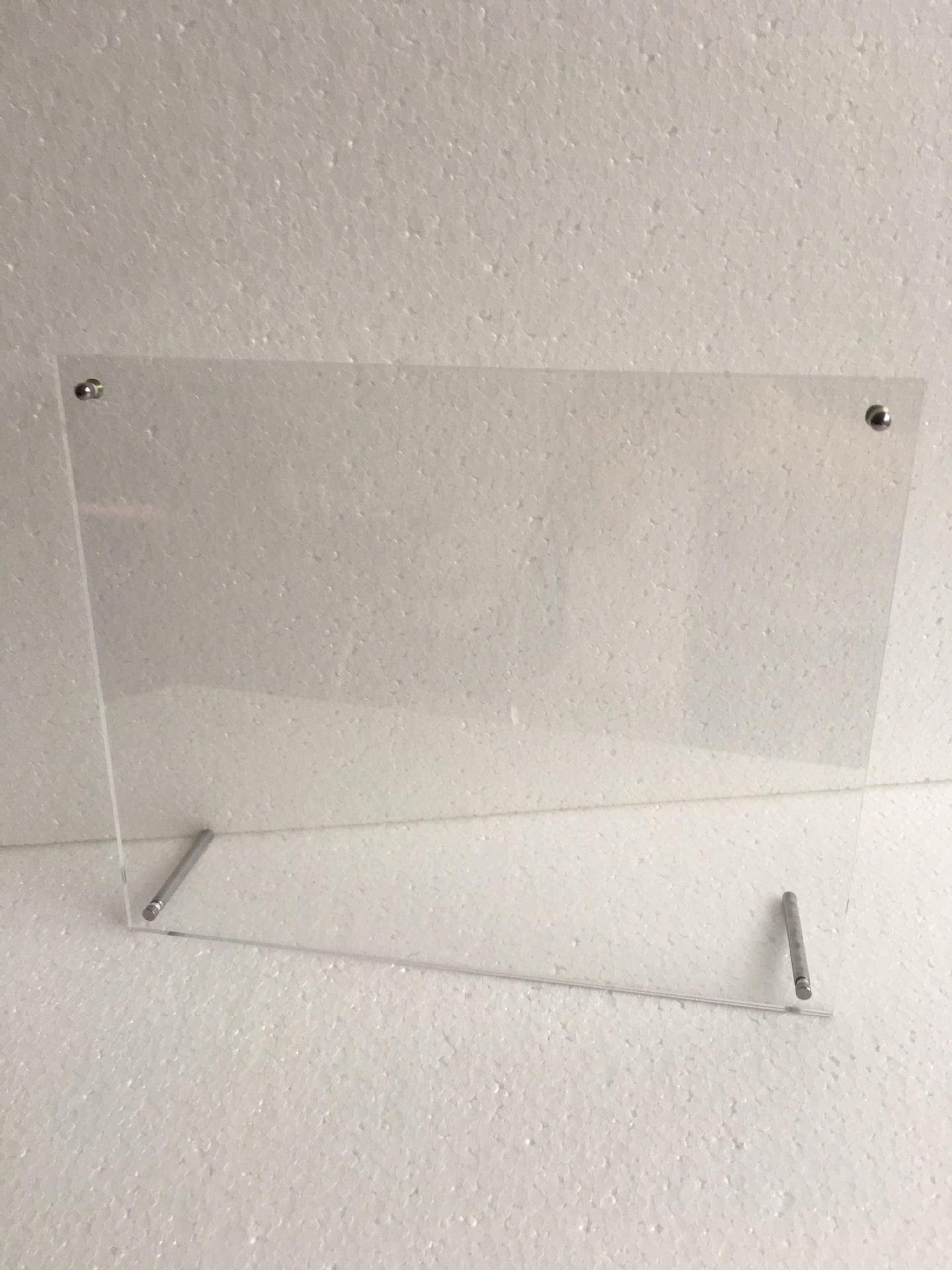 定制 亚克力强磁 a4 螺丝展架 有机玻璃广告钉相框摆台 台卡