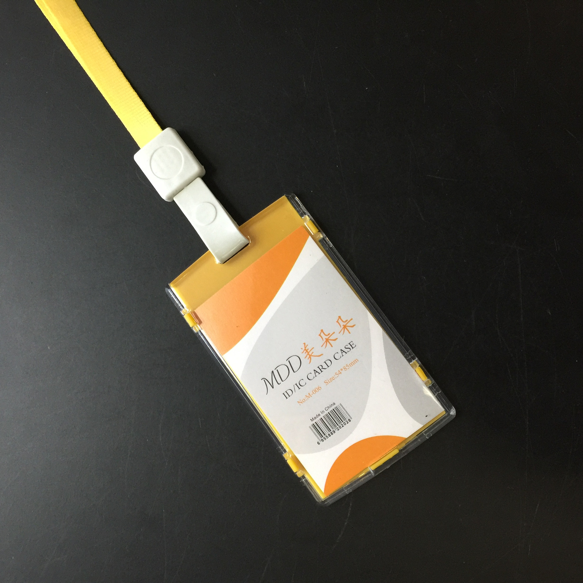 m005 m006带绳水晶亚克力胸卡挂绳工作牌胸牌门禁卡卡套证件卡
