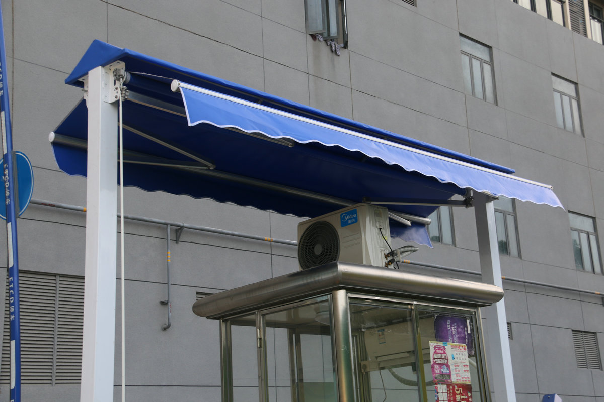 普通版双开单开遮阳蓬雨棚 户外商铺活动帆布伸缩蓬