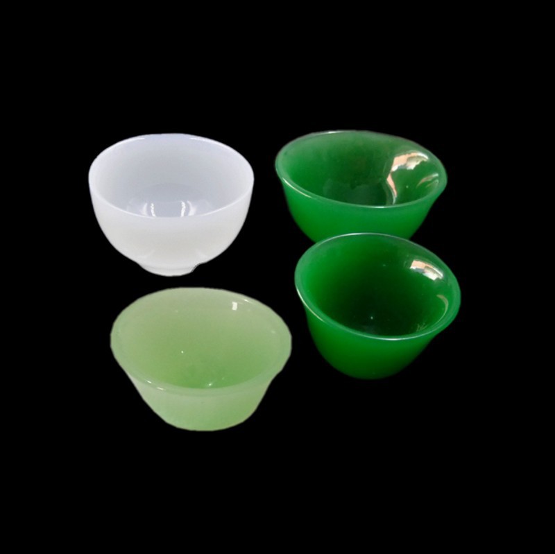 厂价供应 树脂工艺品 高仿玉碗 玻璃碗 多色可选