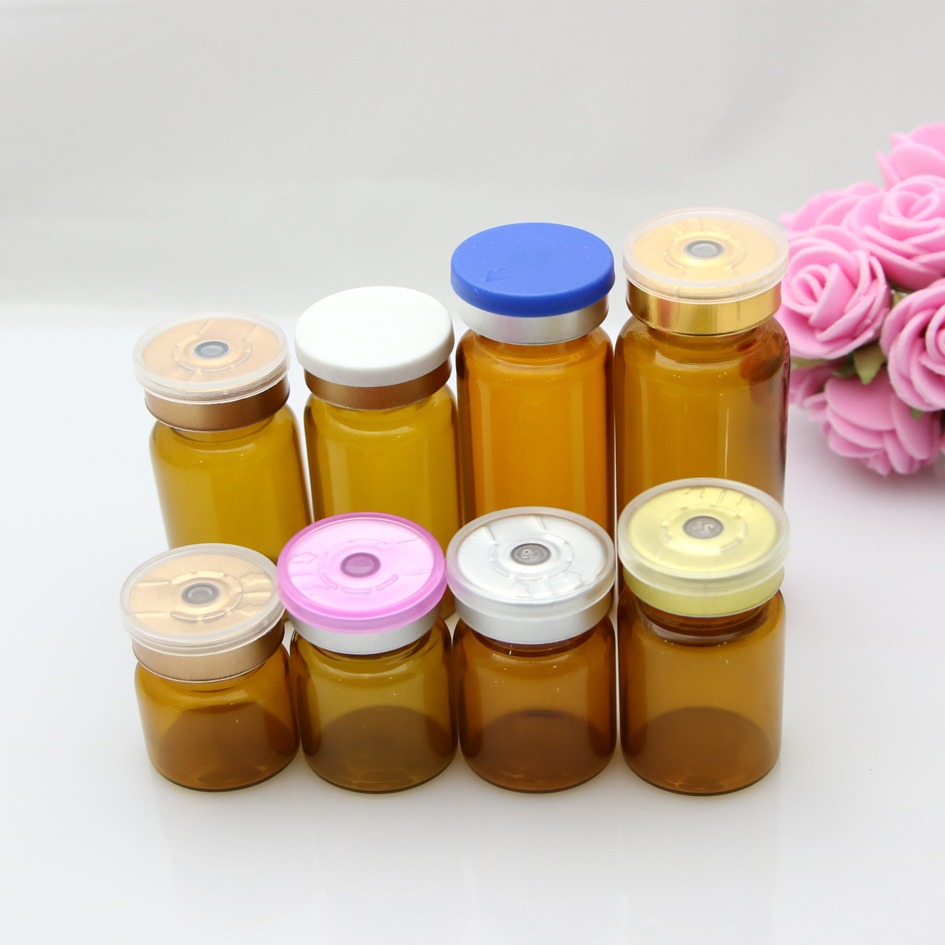 厂家直销现货 10ml棕色西林瓶 卡口瓶 棕色口服液瓶 可定制