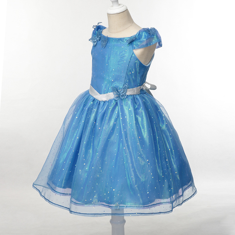 外贸新款灰姑娘公主裙 cinderella晚礼服圣诞节万圣节表演服蓬蓬