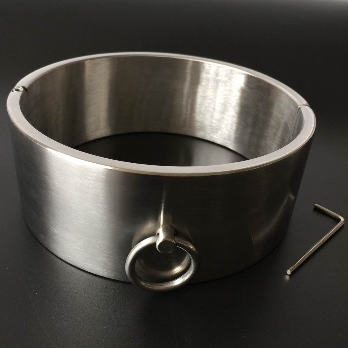 黑帝正品6cm高不锈钢精致项圈脖套刑具情趣用品精品束缚成人保健