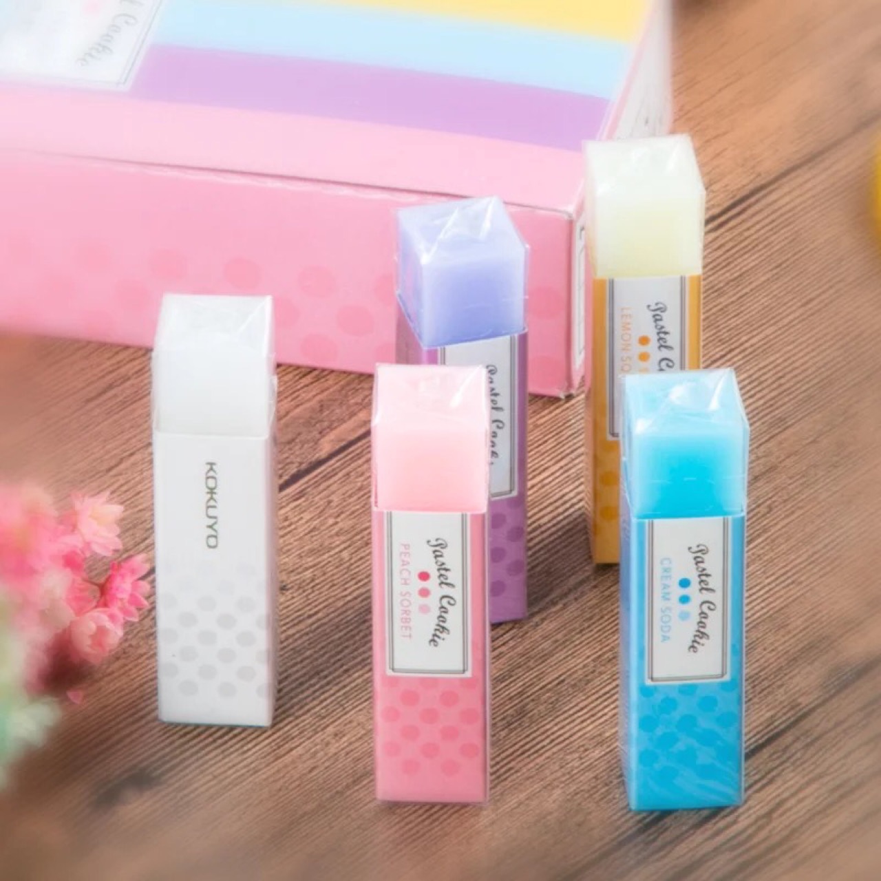 国誉erc1橡皮擦 淡彩曲奇橡皮擦