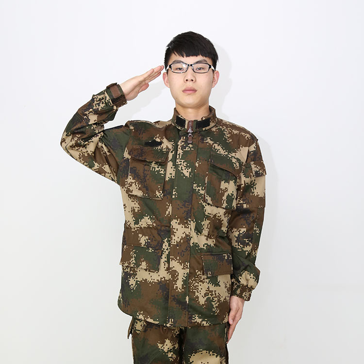 厂家直销07冬作训武冬迷彩训练服户外迷彩耐磨数码