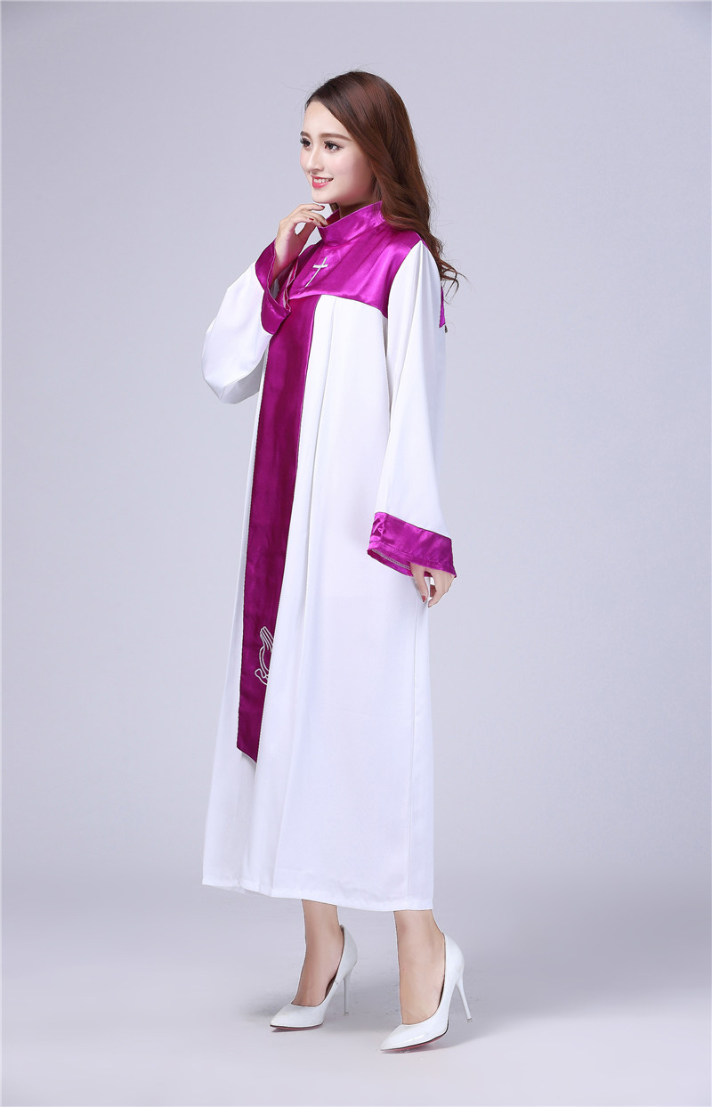 万圣节服装教会基督教服装耶稣教堂唱诗服班服圣衣圣诗服受洗服