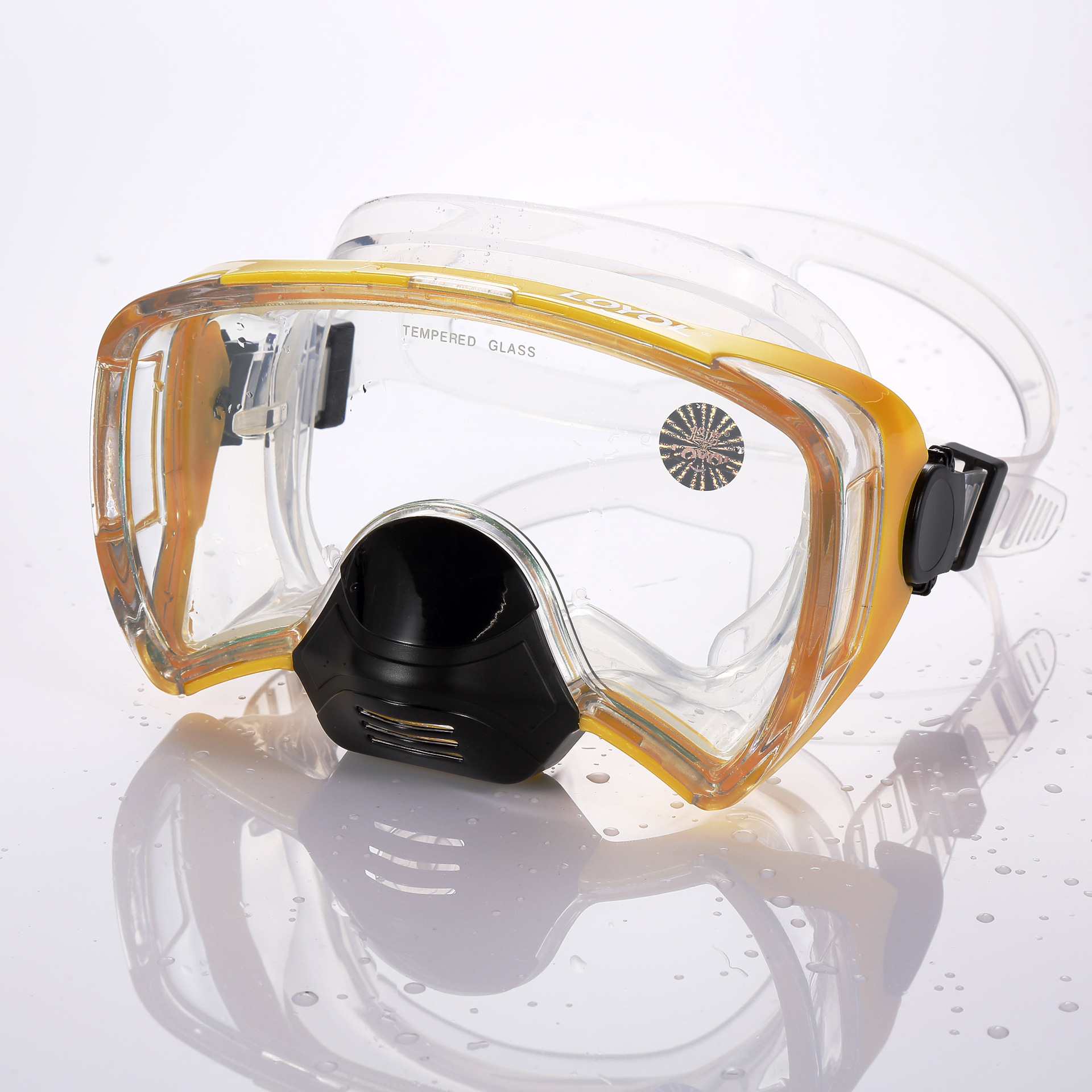 大视野一体浮潜水面罩潜水镜 自动排水阀猪鼻子潜水面镜 厂家生产