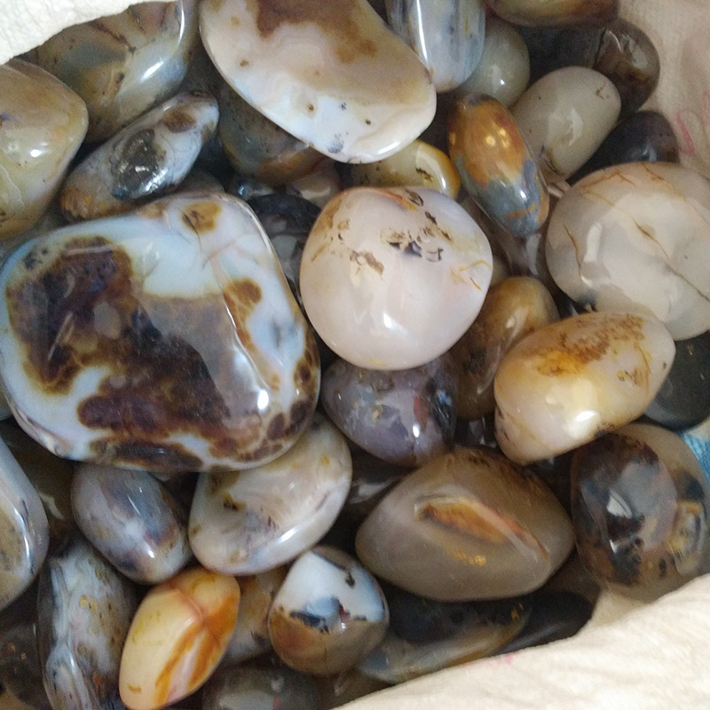 天然马达加斯加海洋玉髓水草玛瑙草花玛瑙原石矿物标本可加工把玩