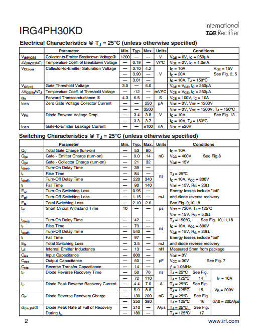 ihw20n120r5 h20mr5 to-247 原装代替fga25n120 40a/1200v