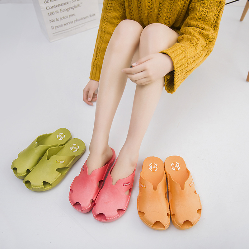 Vietnam Slippers Rubber Shoes on Dot Slippers Wentu Sandals Beach Shoes Home Outdoor Men's and Women's Slippers Closed Toe
