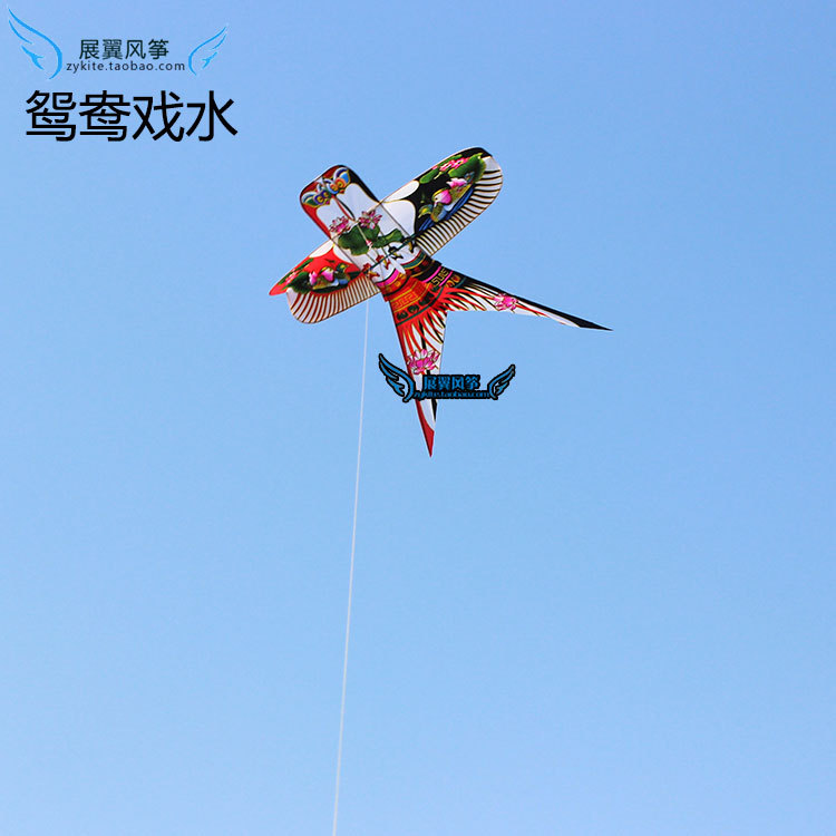 比翼双飞沙燕风筝 鸳鸯戏水沙燕风筝批发 传统工艺 观赏放飞均可