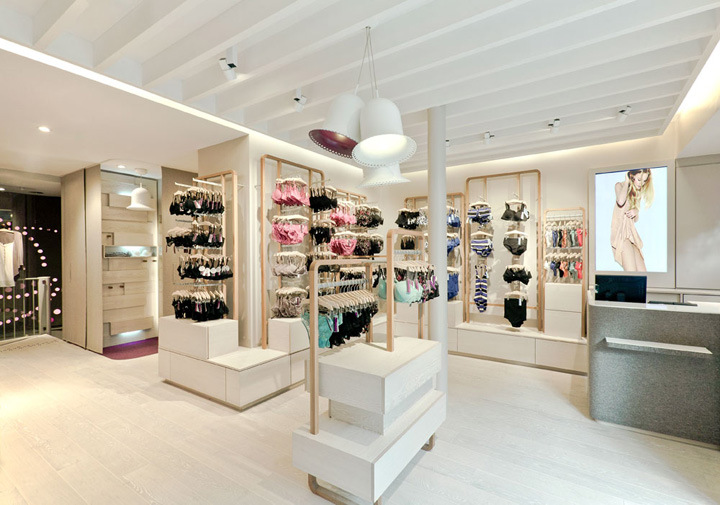 定制内衣展示柜创意家居服展示柜内衣货架睡袍展示柜内衣展示架