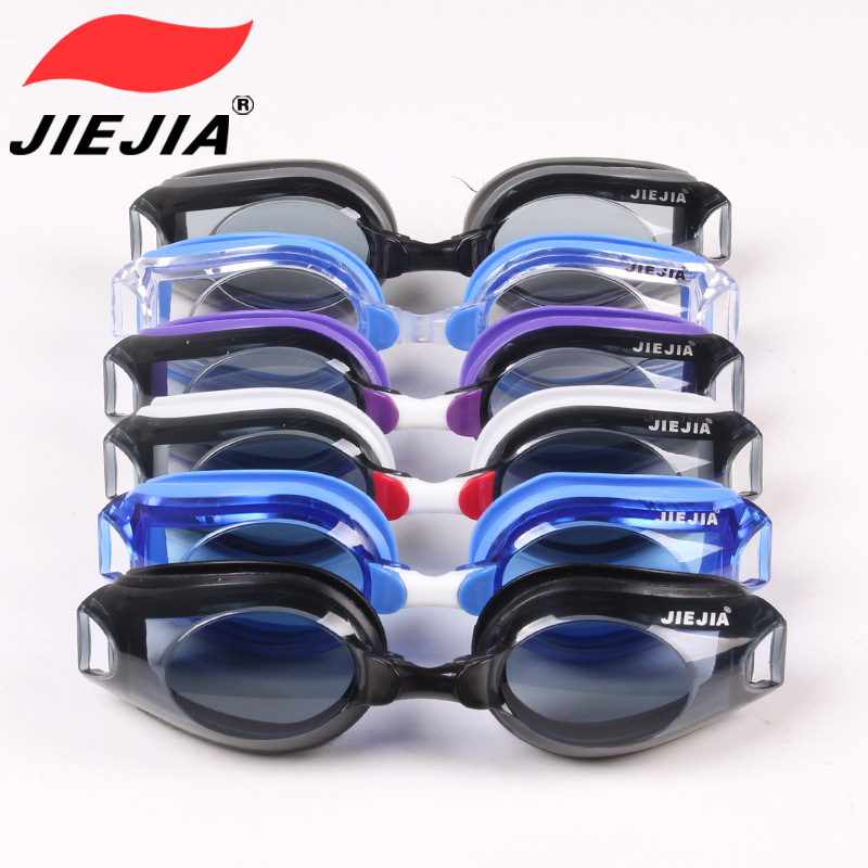 Jiejia Goggles Opt1003 Myopia Swimming Goggles Wholesale One Piece Dropshipping Authentic HD Non-Fogging Swimming Glasses