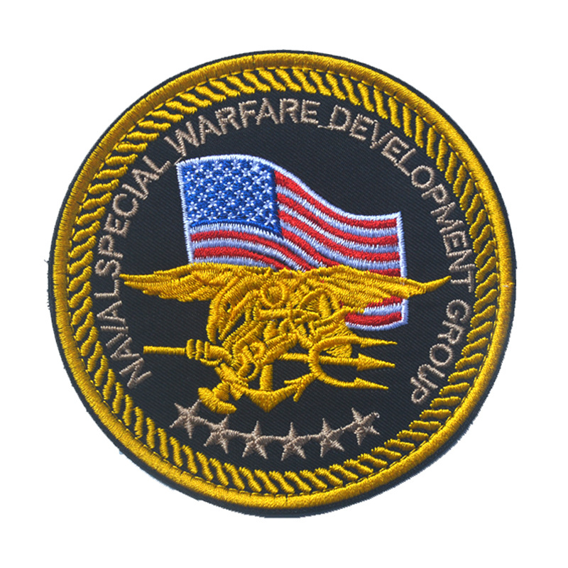 usmarines美国特种海豹突击队魔术贴臂章 3d刺绣美国总统标志