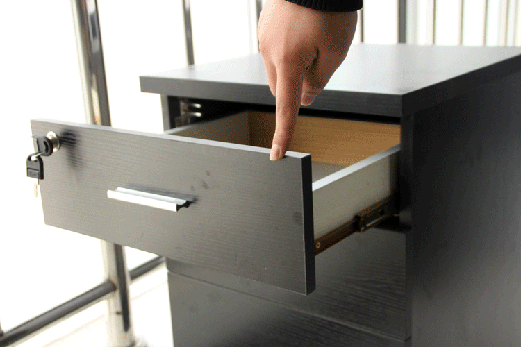 辉德龙加厚4510黑色抽屉轨道抽屉滑道抽屉导轨三节导轨阻尼轨道