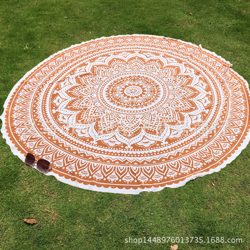 沙滩巾民族风披肩国外风异国风情圆形披肩丝巾批发特价处理