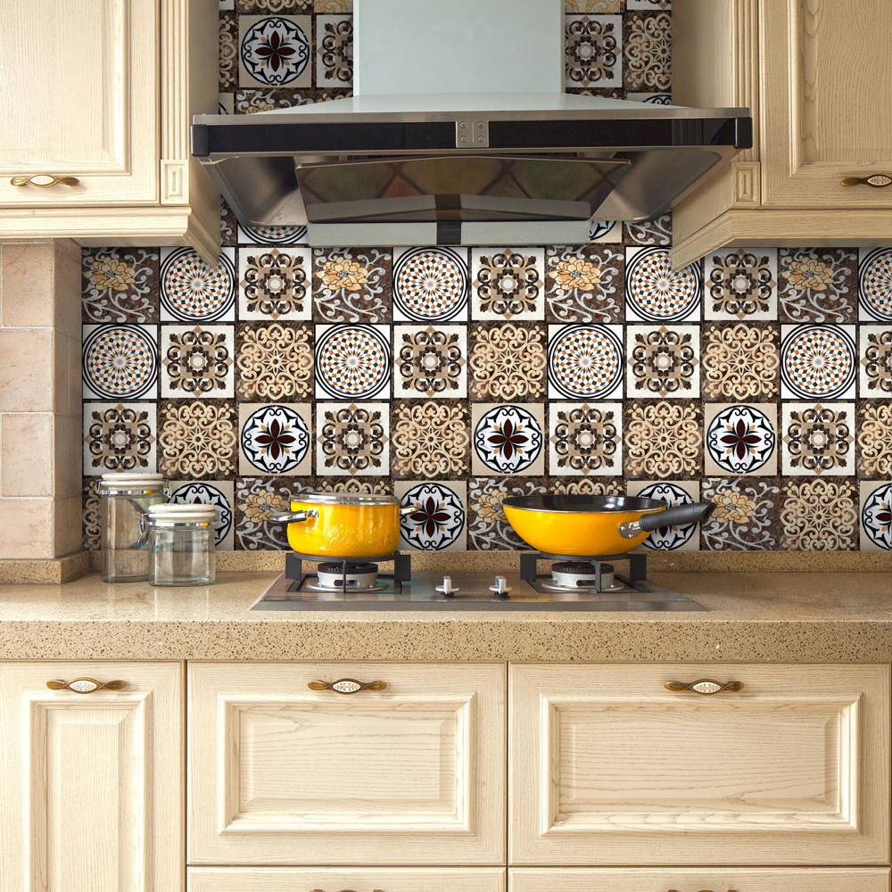 厨房防油贴纸耐高温灶台用防水防油烟机瓷砖墙贴壁纸自粘橱柜贴纸