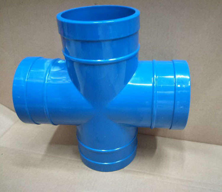 三寸正四通水管接头 农业园林灌溉绿化管配件 pvc水管配件接头