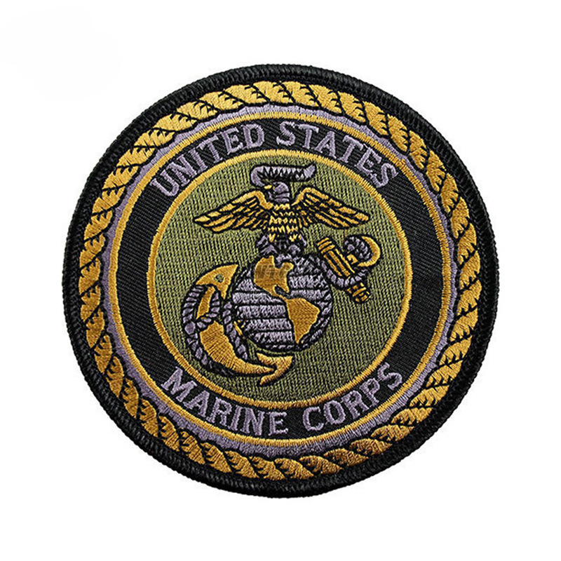 usmarines美国特种海豹突击队魔术贴臂章 3d刺绣美国总统标志