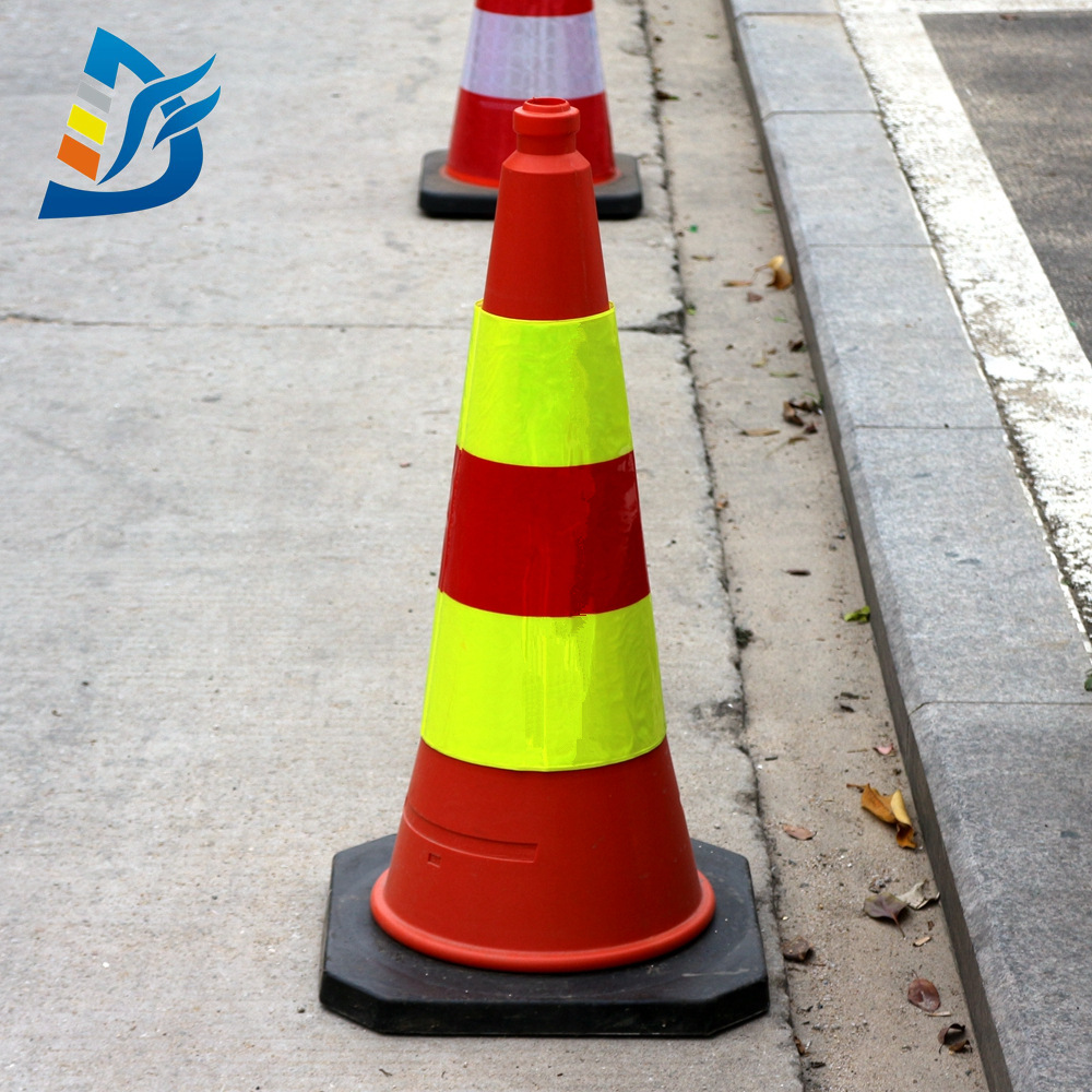 蜂窝形耐寒抗皱反光路锥套 道路安全警示反光套 雪糕桶反光套