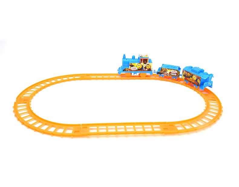 地摊热卖 小孩益智拼装轨道玩具车 儿童电动托马斯小火车套装批发