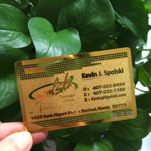 高档精美金属卡片定制金属卡名片会员卡不锈钢材质磨砂底镂空电镀