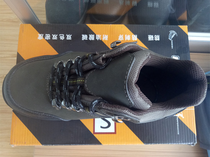 厂家跨境劳保鞋 注射双色pu底 钢头钢底电绝缘耐油防滑功能鞋