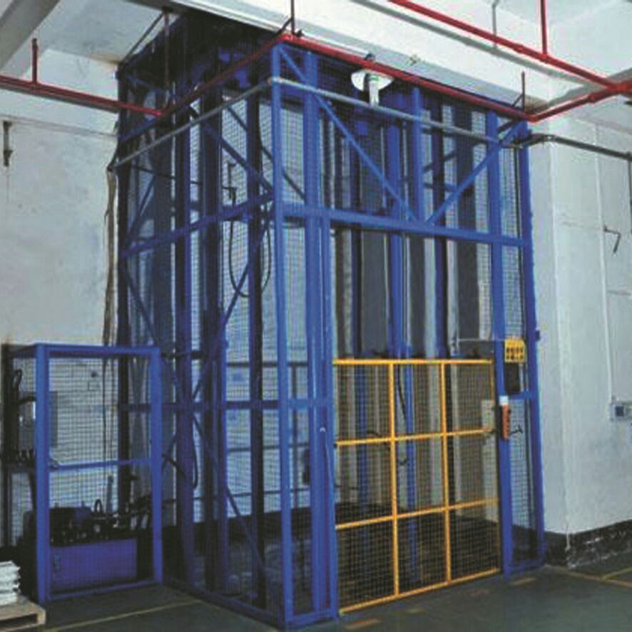 导轨式载货升降机升降平台龙门架移动式物料提升机