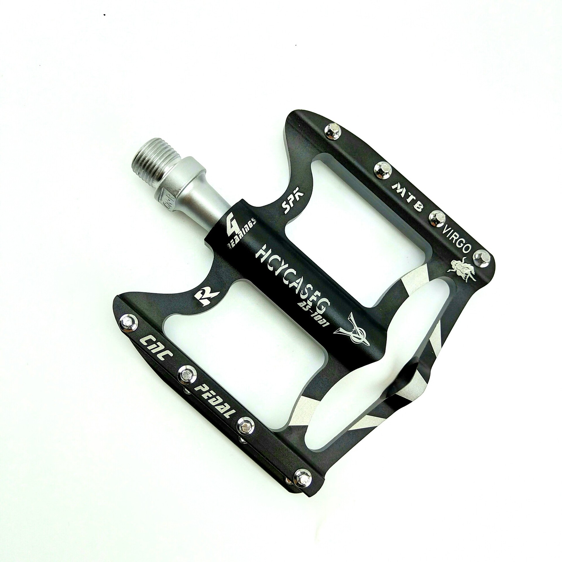 hcycaseg自行车脚蹬山地车脚踏4培林铝合金踏板防滑单车脚蹬子