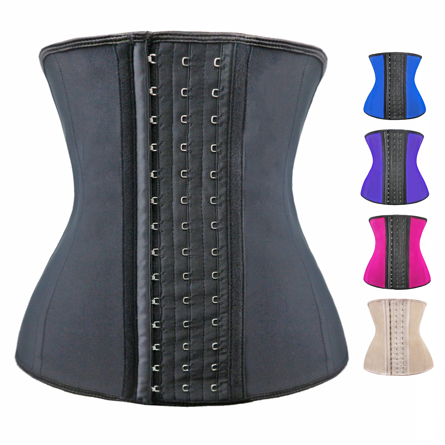 高品质5a天然橡胶束身衣 专业运动健身收腹塑身内衣产后批发代发