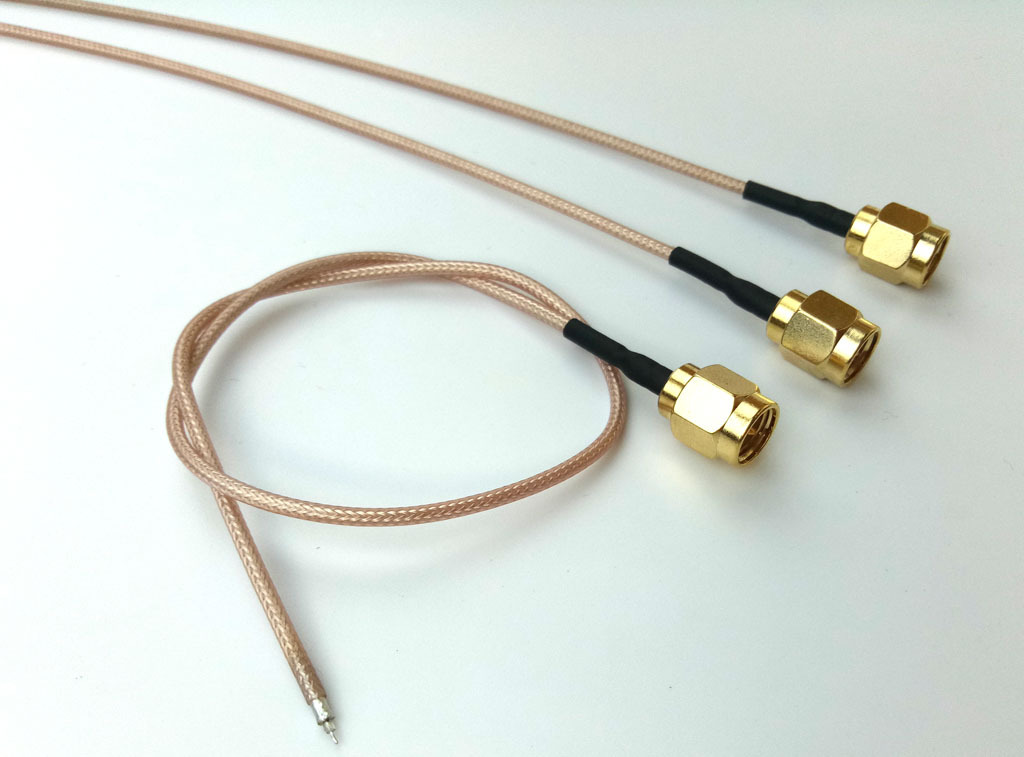 sma天线馈线sma-j天线延长线低损耗rg178双银镀金同轴接头wifi