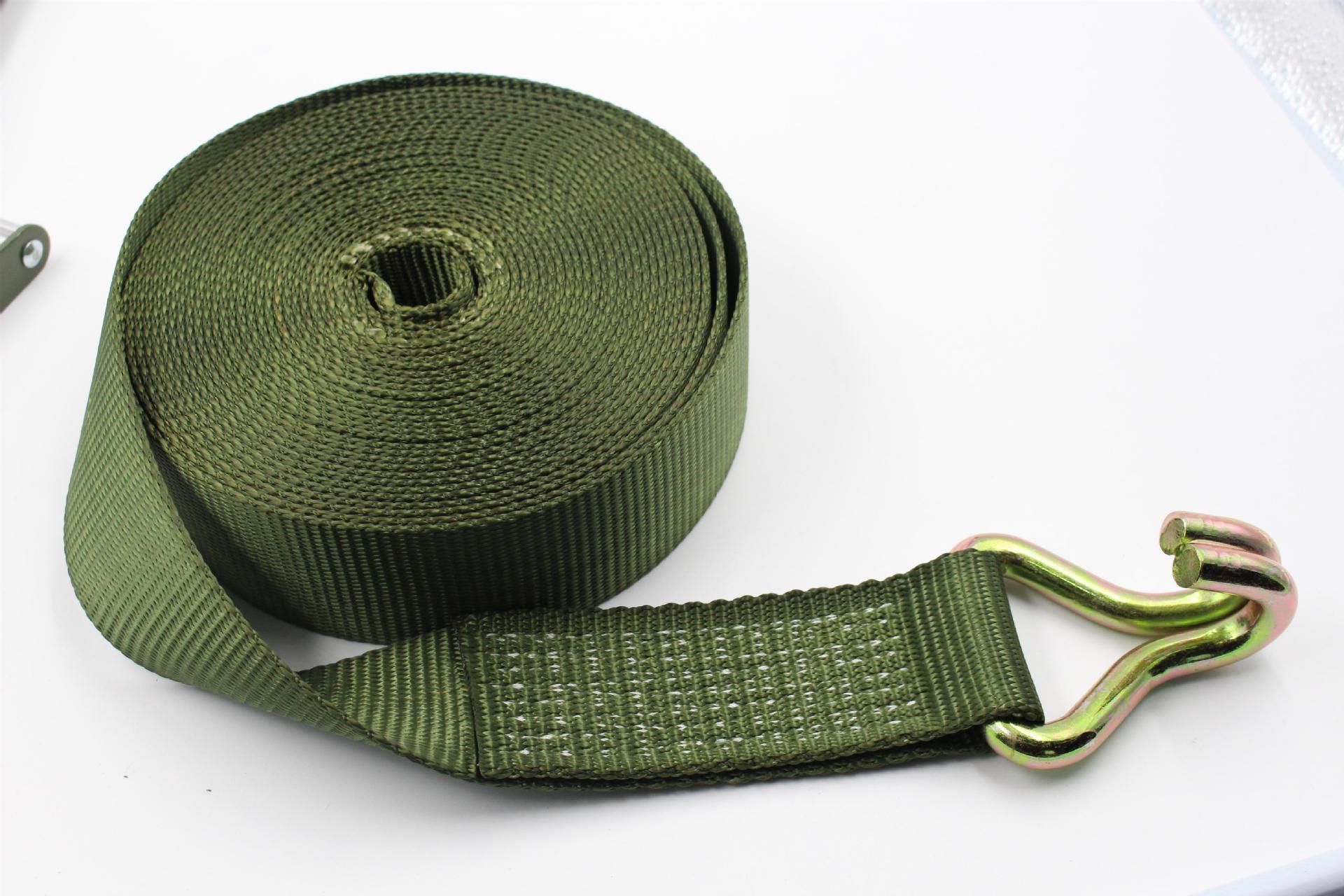涤纶拉紧器捆绑带 军绿5吨收紧器捆绑带紧绳器 10米紧线器批发