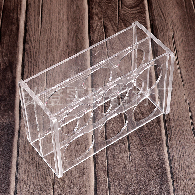 厂家直销有机玻璃架6孔三层孔径40mm冷冻试管离心管架多用