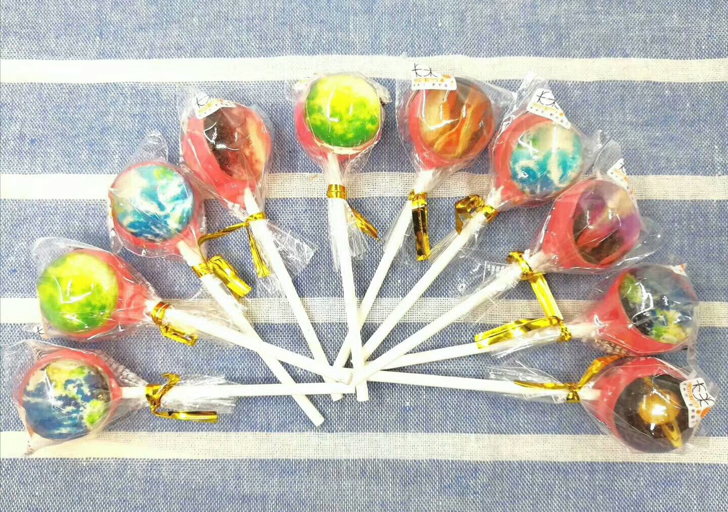 卡米乐星空棒棒糖 散称棒棒糖 混合图案 单个10克 5斤/袋