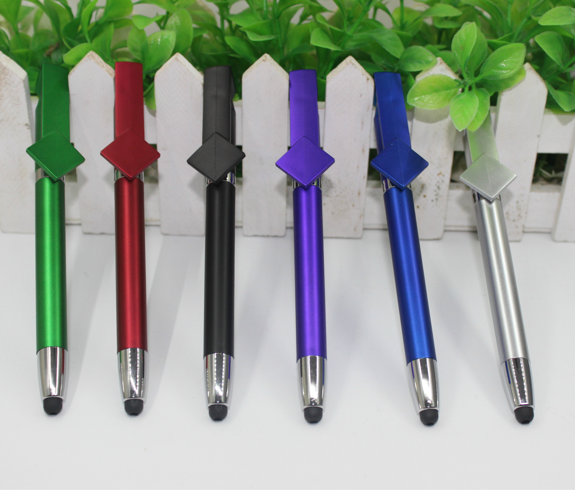 触控扭扭笔 可印二维码定制圆珠笔笔logo批发签名 可配水芯