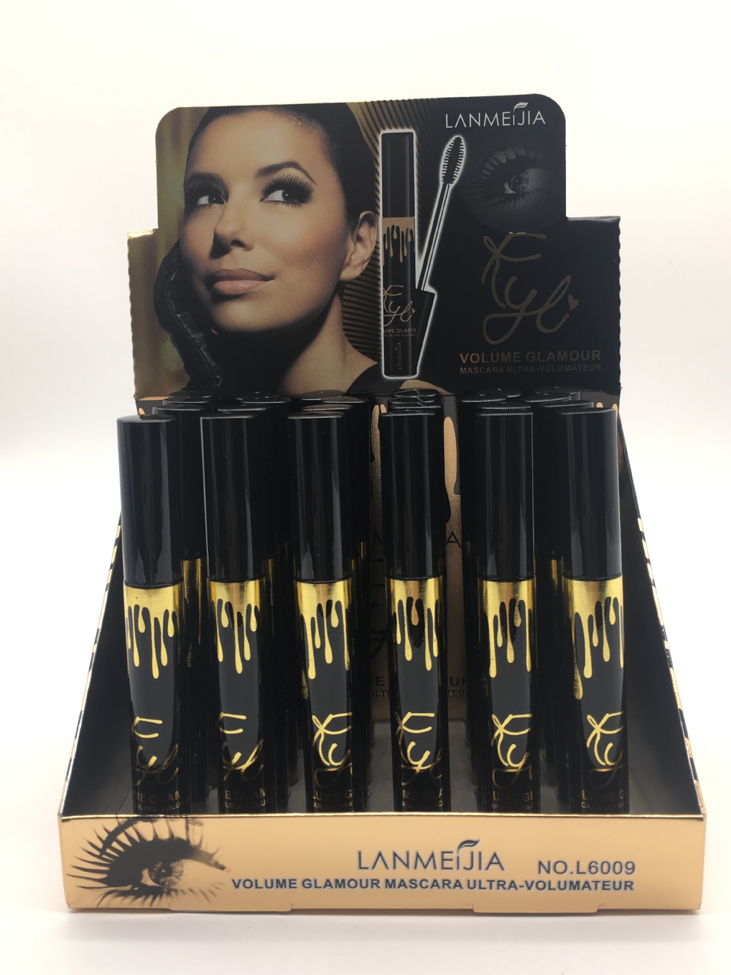 lanmeijia 黑色睫毛膏纤长卷翘浓密型自然防水持久不晕染易上色