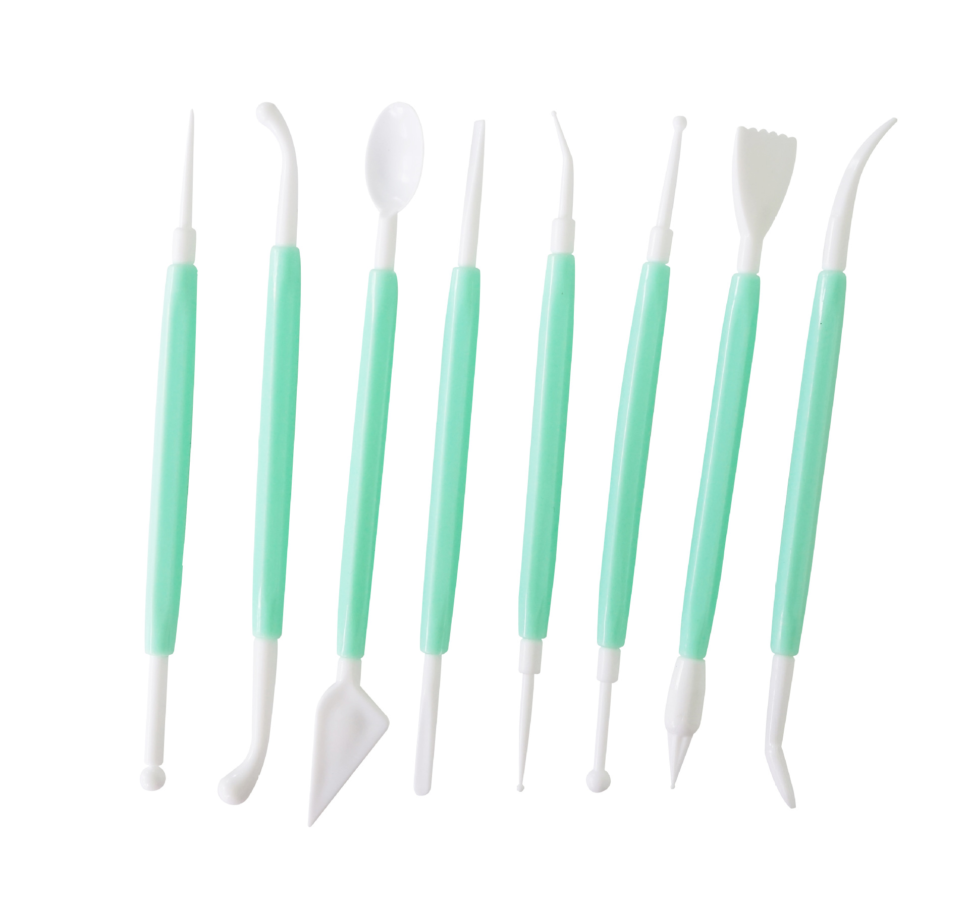 玩艺彩泥工具橡皮泥超轻粘土专用diy 工具刀八件套卡纸吸塑套装