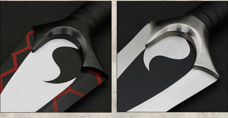 红a双刀fate英灵卫宫cos干将莫邪全金属动漫影视刀剑武器未开刃