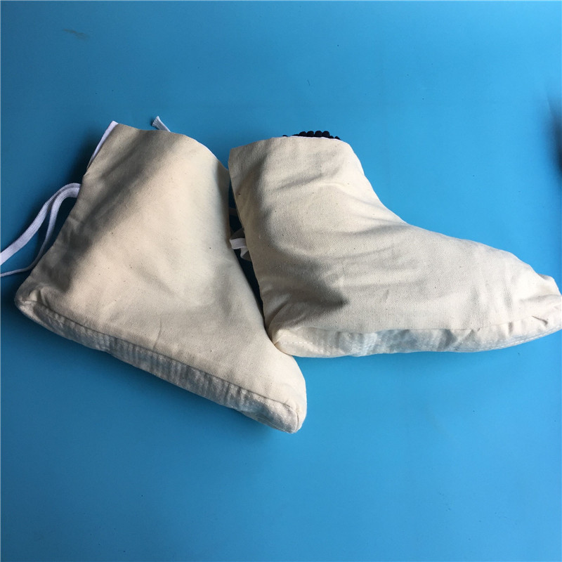 白色双层劳保布棉袜 劳动矿井袜 棉下井袜 矿工袜子