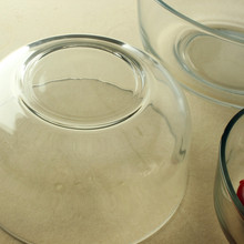 大号透明玻璃碗 甜品汤碗可叠水果沙拉碗 酒店洗手盅餐具厨房用碗