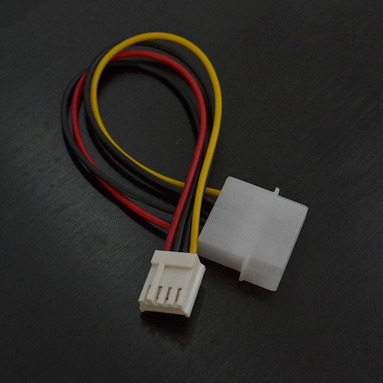 大4pin转小4pin电源线 大4pin转软驱 ide电源转软驱电源线批发