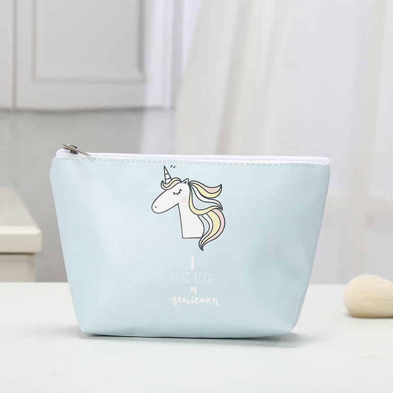 Korean Unicorn Square Cosmetic Bag Xiao Qiao Shou Take Travel Bag Daily Toiletry Bag Factory Wholesale Direct Sales